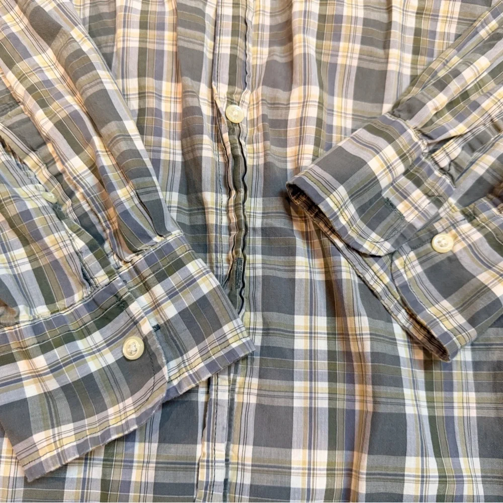 J.Crew Men’s Plaid Button-Up Shirt Size L